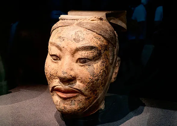 Moustache of Color Painted Figure