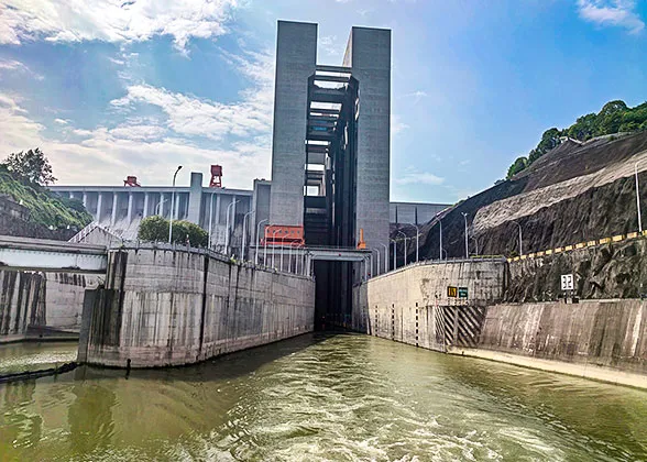 The navigation lock of Three Gorges Dam, Yichang City