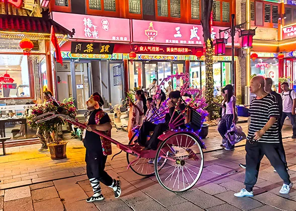 Night view of Xuanhua Ancient City