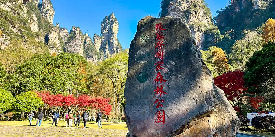 Big Oxygen Bar Square in Zhangjiajie Forest Park
