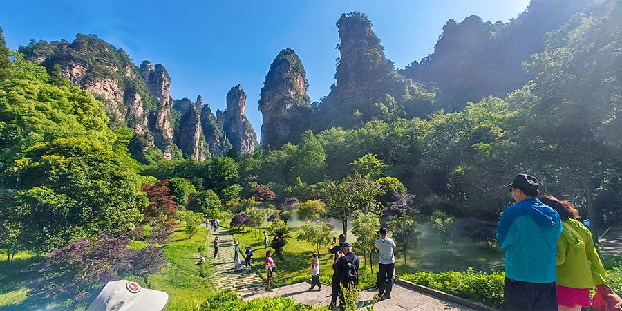 Big Oxygen Bar Square in Zhangjiajie Forest Park