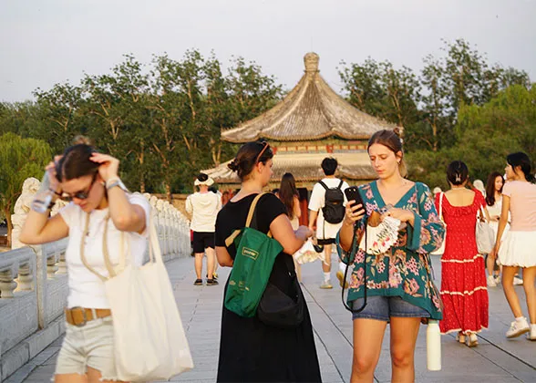 Visitors on the Bridge