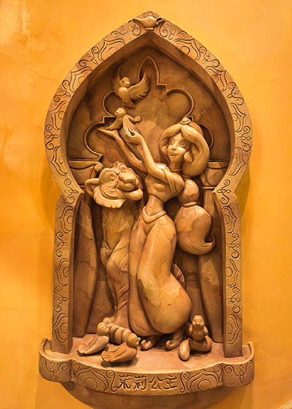 Relief of Disney Princess in the Castle