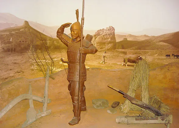 Soldier guarding the Great Wall