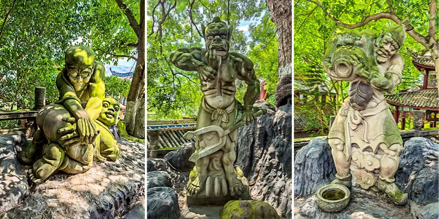 Statues of Ghosts in Fengdu City
