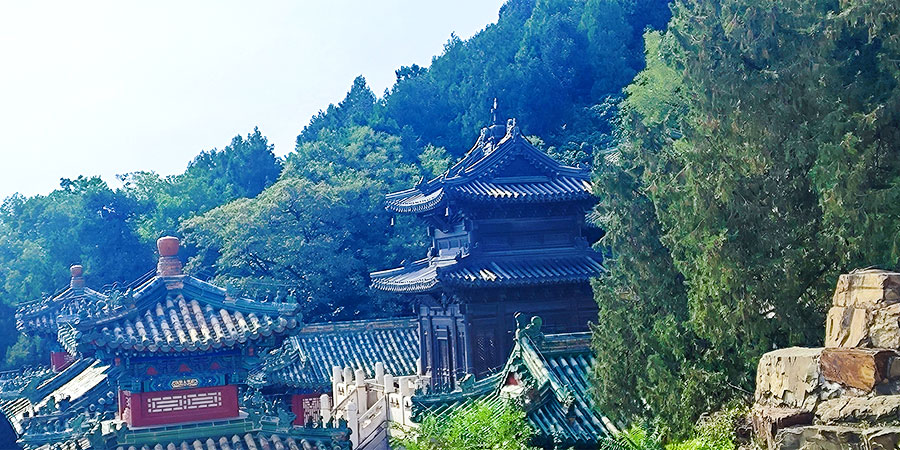 See Bronze Pavilion From West Corridor