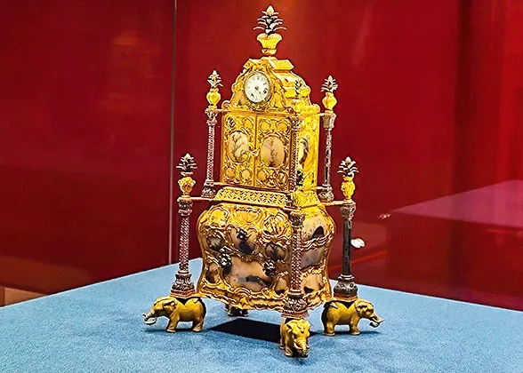 Gilded Table Clock
