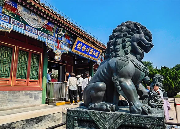 Stone Lion Before the Gate