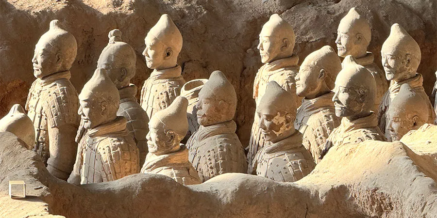 Terracotta Warriors under Sunshine