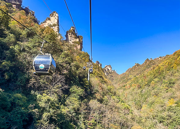 Take a Cable Car to Visit Zhangjiajie Forest Park