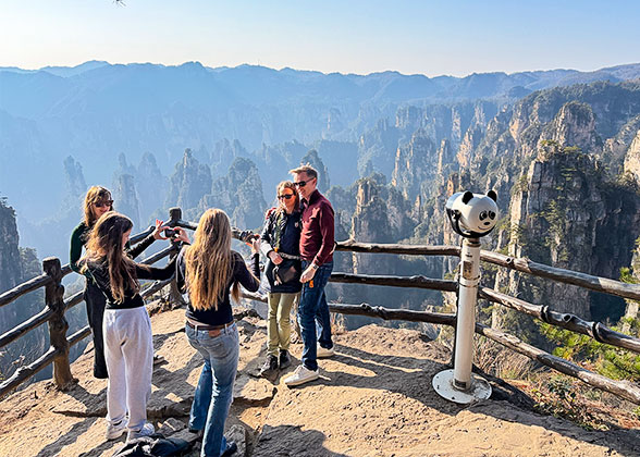 Viewing Platform in Tianzi Mountain