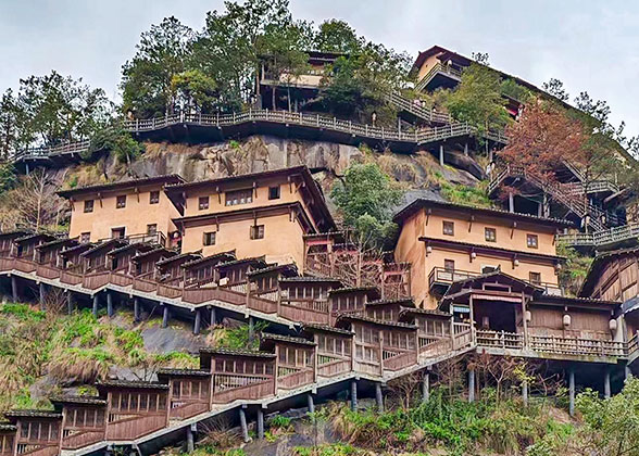Cliffside Buildings of Wangxian Valley