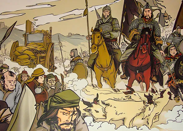 The war between the Rouran and the Wei state