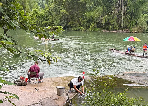 Bamboo Rafting in August