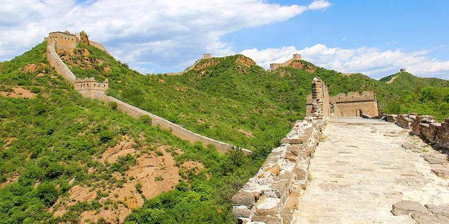 The winding Great Wall