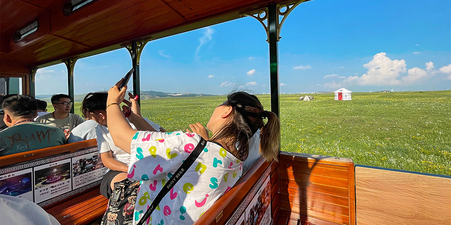Grassland in Wuhan Huangpi Mulan