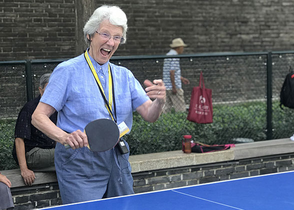 Play Table Tennis in City Wall Park