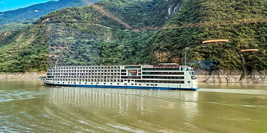 The Cruise Ship on Yangtze River