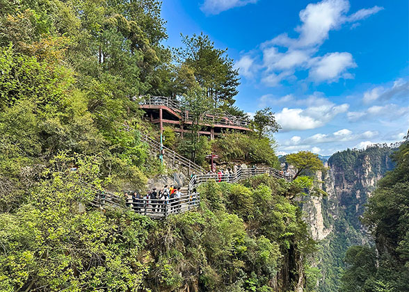 Two-level Viewing Platforms at Yuanjiajie