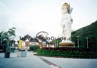 A Kwan-yin statue in the temple