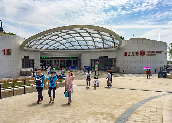 Entrance of Shanghai Metro Station