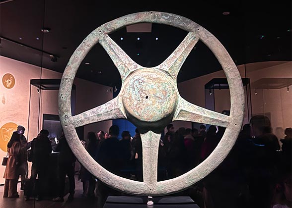 Distinctive Bronze Sun Wheel