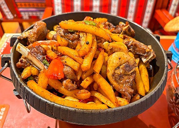 Tibetan Cuisine with Yak Meat