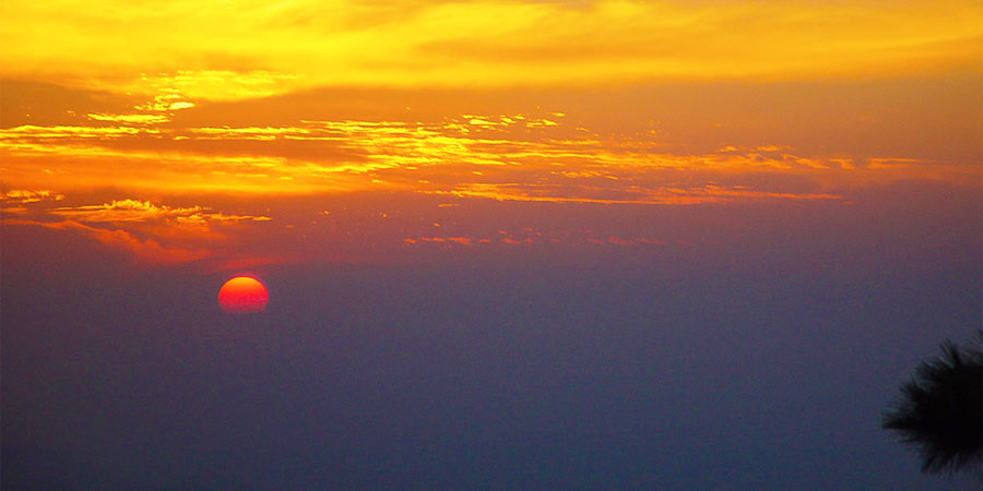 Mount Emei Sunset Veiw