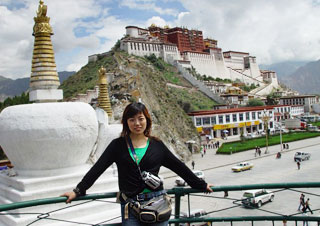 Our Staff in front of Potala Palace