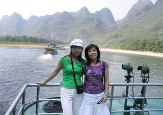 Our Staff on Li River Cruise