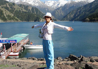 Our Staff at Heavenly Lake, Urumqi, Xinjiang