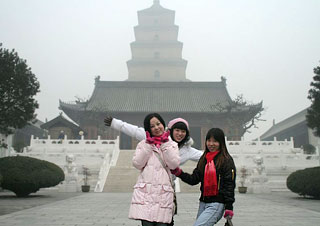 Our Staff at Big Wld Goose Pagoda, Xi'an