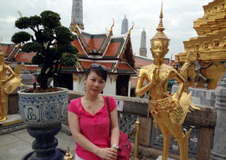 Our Staff in the Grand Palace in Bangkok