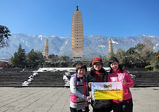 In Front of the Three Pagodas, Dali