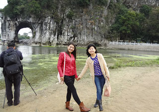 Our Staff at Elephant Trunk Hill, Guilin