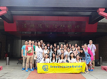 Our Staff in Museum of Yangling Mausoleum