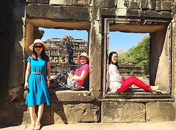 Our Staff in BaphuonTemple, Angkor Thom