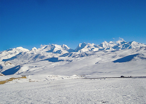 Snow View of Namtso Lake Snow View of Namtso Lake