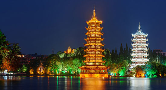 Twin Pagodas, Guilin