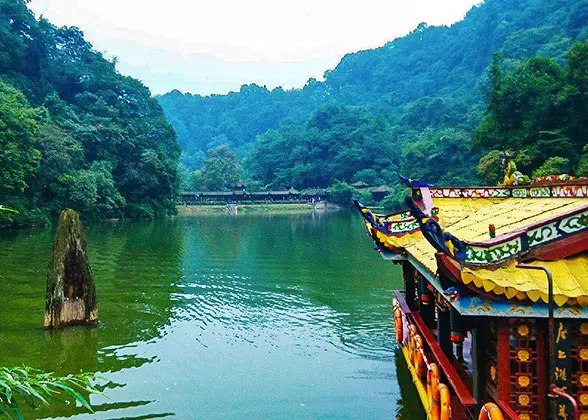 Yuecheng Lake in Mount Qingcheng