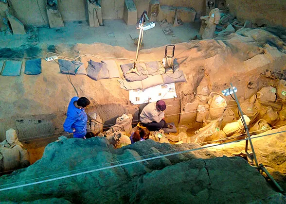 On-site Excavation in Pit 2