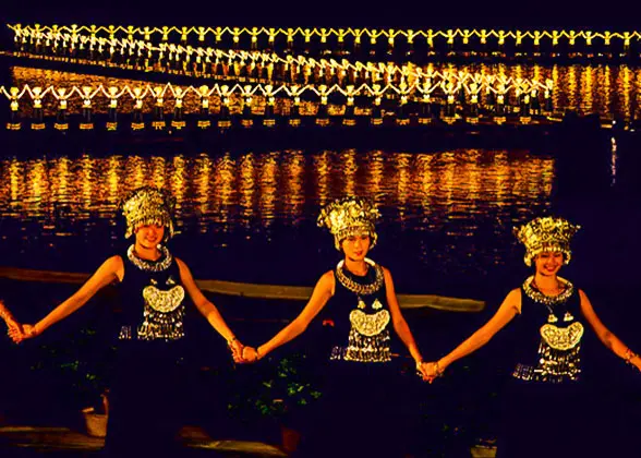 Miao People Performing on Impression Liusanjie Show