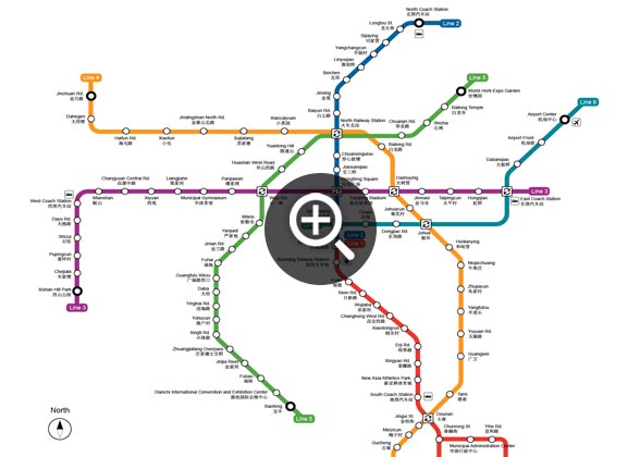 Map of Kunming Subway