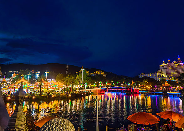 Stunning Night View in Xishuangbanna Stunning Night View in Xishuangbanna