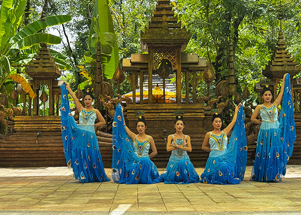 Local Dance Performance at Dai Ethnic Park Local Dance Performance at Dai Ethnic Park