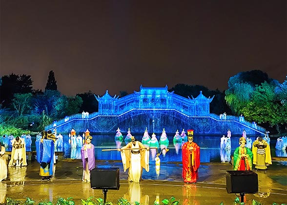 Stage Performance at the West Lake