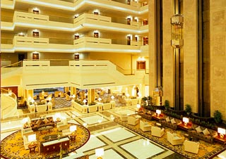 Lobby of the Sheraton Lobby of the Sheraton