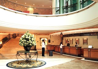 Lobby of the Grand Park Hotel, Kunming