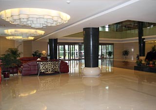 Lobby of the Qinghai Hotel, Xining