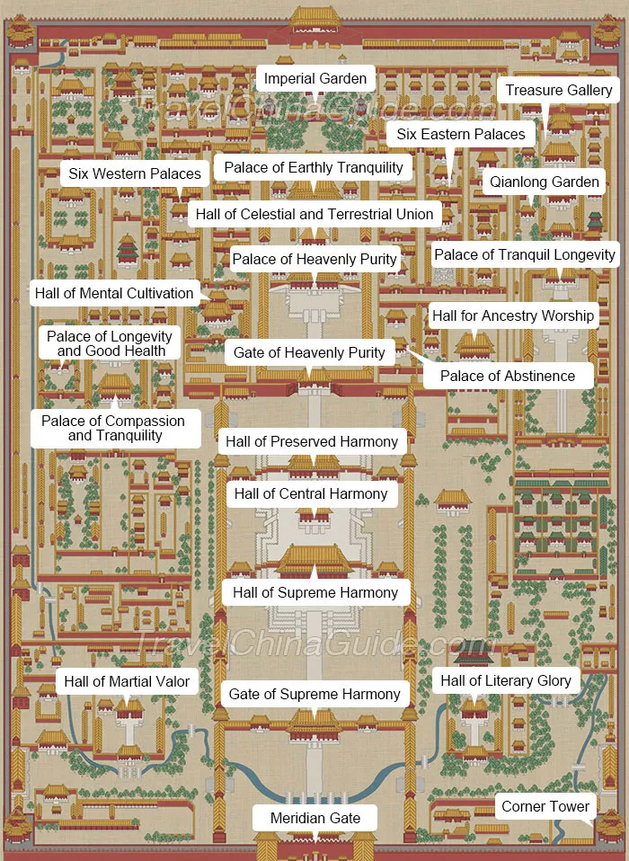 Forbidden City Map